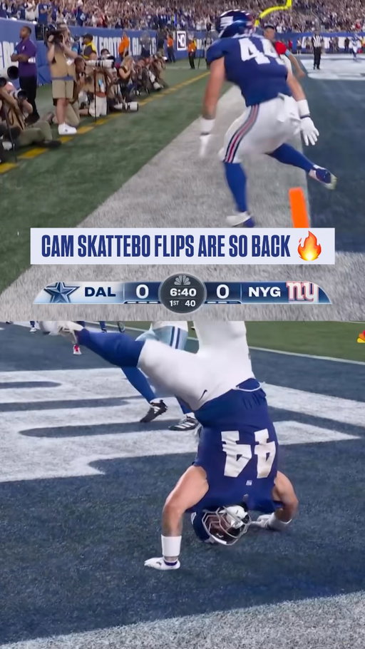 Always great seeing Cam Skattebo in the endzone. 😂
