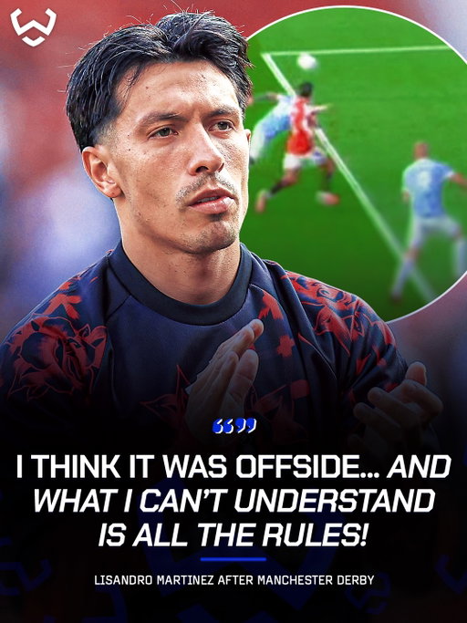 Lisandro Martínez’s on VAR awarding Erling Haaland’s goal in the Manchester derby 👀🇦🇷