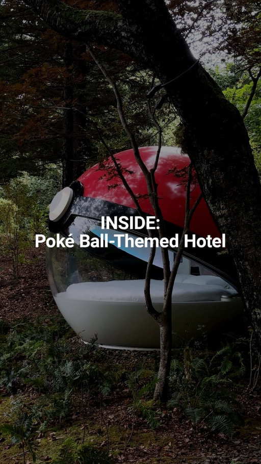 A Pokeball-shaped hotel has landed in Tomakomai, Hokkaido 🇯🇵⚾
️
Created by The @pokemon Company and @noteahotel_official to celebrate Pokémon’s 30th anniversary and the 3rd anniversary of @pokemonsleep_kabigon_officiak, the 3-meter spherical space features a circular bed and panoramic curved windows overlooking Hokkaido’s natural landscape.
Video: Yuki Kawaguchi/Hypebeast