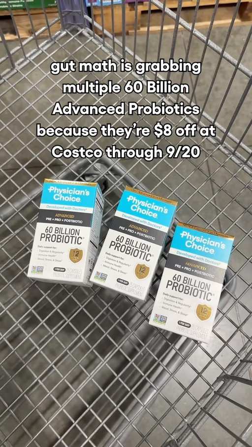 Move over girl math, we’ve got gut math.

Our 60 Billion Advanced Probiotic is now $31.99 through 9/20.

#physicianschoice #pccontent #girlmath