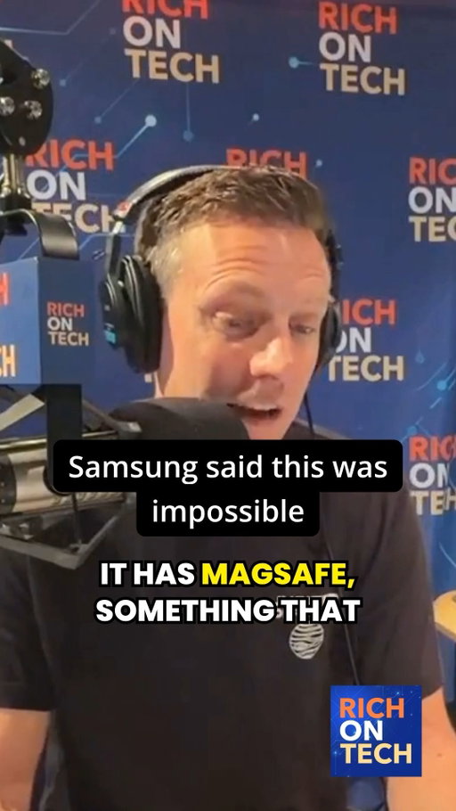 Apple figured out a lot of things Samsung said were tough to do on a thin foldable

MagSafe. Stylus support. Optimized apps. IP68 water and dust resistance.

🎙️ Listen to the Rich On Tech radio show weekends on KFI AM 640.
