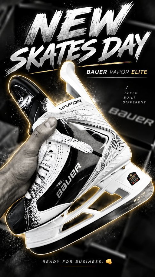 Limited Edition. Black & White. 🖤🤍
Fresh pair of Bauer Vapor skates — baked, fitted and ready for business. 👊🏒

Thank you, Bauer! 🙏🖤

#BauerHockey #BauerVapor #LimitedEdition #HockeySkates #HockeyLife