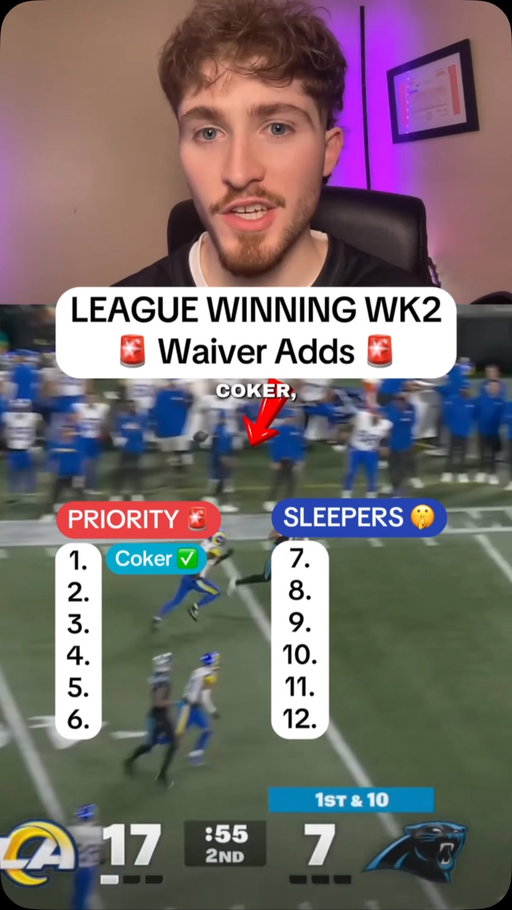 Add these LEAGUE WINNERS off the waiver wire before your league mates do 🔥✅