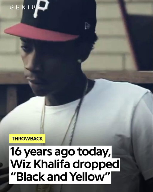 16 years ago today, @wizkhalifa dropped “black and yellow” 🖤💛

the track became wiz’s first-ever no. 1 on the billboard hot 100 in 2011, and the anthem later landed on his 2011 debut studio album, ‘rolling papers’ 🏆

the song was inspired by wiz’s yellow dodge challenger hemi with black stripes, which matched the official black and gold/yellow colors of his hometown, pittsburgh, pennsylvania

is this song still in your rotation?