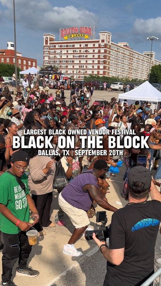 Black on the Block | DALLAS Edition ✊🏾🖤

One of the biggest celebrations of Black-owned businesses is back in Dallas! 🎉 Black on the Block is taking over Gilley’s Dallas with an INDOOR + OUTDOOR festival featuring 100+ Black-owned brands, food, music, drinks, giveaways, special guests, and more. Come shop, eat, dance, discover new brands, and support Black entrepreneurs all in one place!

Here’s What To Expect:
🖤 100+ Black-owned Brands
💃🏾 Indoor + Outdoor Activities
🍽️ Food & Beverage Court
🎶 Live Performances, Dancing & Music
🤩 Special Guests & Giveaways 

🗓️ Date & Time:
Sunday, September 20 | 1pm–7pm

🎟️ Ticket Info:
General Admission: Starting at $20
Kids 12 & under: FREE

🚨 Grab your tickets at blackxtheblock.com. Tickets have sold out in the past, so grab yours ASAP!

Add this to your list of things to do in Dallas this weekend! Perfect for the whole family. Will you be there? 👀

📍 @BlackxtheBlock
Gilley’s Dallas
1135 Botham Jean Blvd, Dallas, TX

#BlackxtheBlock #ThingsToDoInDallas #DallasCreator #DallasEvents #LiveNationUrban