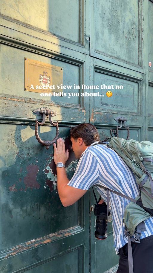 Rome hidden gem 🤫🇮🇹

📍Aventine Keyhole, Rome, Italy

From the outside, it looks like an ordinary green door. But look through the famous Aventine Keyhole and you’ll find one of Rome’s most unforgettable views. The perfectly aligned keyhole frames St. Peter’s Basilica through a beautiful tunnel of hedges, creating a perspective that has amazed visitors for decades. On a clear day, this unique viewpoint lets you see three “countries” at once. You’re standing in Italy, looking through the headquarters of the Sovereign Military Order of Malta, with Vatican City perfectly framed in the distance.

Tips ⬇️
🚶 Free to visit
🌅 Visit early in the morning or around sunset for fewer crowds.
📸 Be patient if there’s a line. Everyone wants the perfect view through the keyhole!
🌳 Don’t miss the nearby Orange Garden (Giardino degli Aranci) for one of the best panoramic views in Rome.

Follow @thisworldofadventure for more travel inspiration ✈️🌍 

#rome
