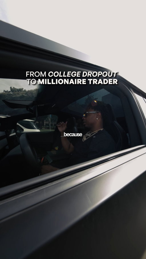 He made $2K in one day trading and immediately dropped out of college. Betting on himself was the best decision he ever made.