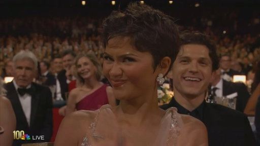 #Zendaya and #TomHolland laugh in the #Emmys crowd as presenter #MarcelloHernandez jokes about inviting them to dinner

"I saw you and I wanted to play it cool, and I've decided I can't do that. So, I would like to invite you and Spider-Man to have dinner at my house." 

(via NBC/EMMYS)