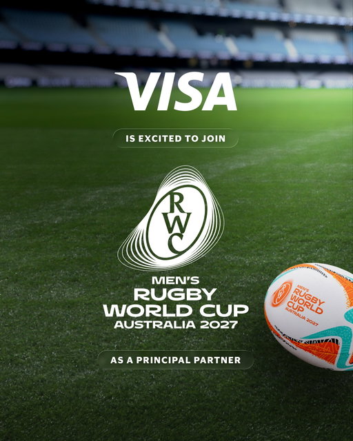 big news from down under #RWC2027
-
We’re officially in the game as a Principal Partner of Men’s Rugby World Cup 2027 and giving Visa cardholders priority access to tickets! Visa Priority Sale opens 27 September 2026 at 10PM EST and closes 29 September 2026 at 10PM EST (28 September 2026 at 12PM AEST – 30 September 2026 at 12PM AEST). Find out more: rwc2027.rugbyworldcup.com

Certain restrictions apply. See Visa Priority Sale Terms and Conditions: https://media.ticketmaster.co.uk/tm/en-gb/img/static/pdf/2027/rwc/VisaPrioritySaleTermsandConditions.pdf
