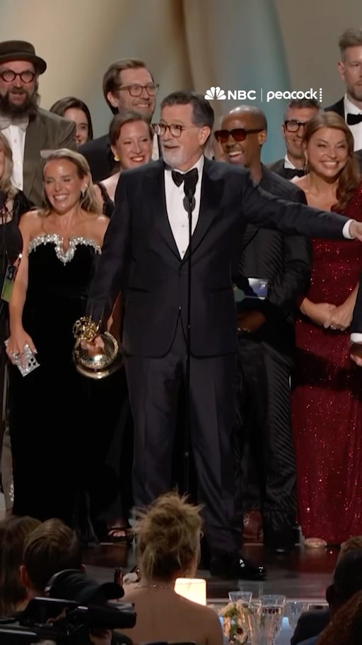 The Emmy for Outstanding Variety Series goes to The Late Show with Stephen Colbert!

#Emmys LIVE on NBC and streaming on Peacock.