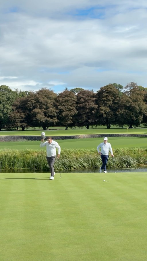Matt Fitzpatrick just doing Matt Fitzpatrick things on the 18th at Adare Manor 🤣🇮🇪