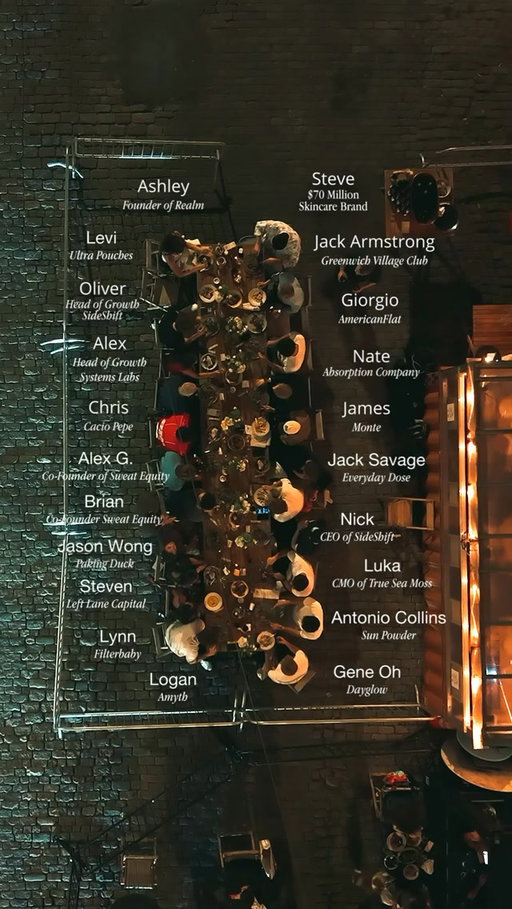 One of the best damn things about building @sweatequity_pod is that @brian_blum and I get to host dinner liks this and do cool shit with badass people building some of the best brands in the world. 

Still just the beginning.