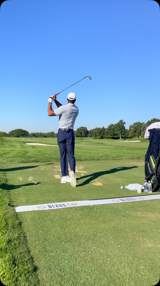 Shaping shots on the range today at NEXUS Cup.