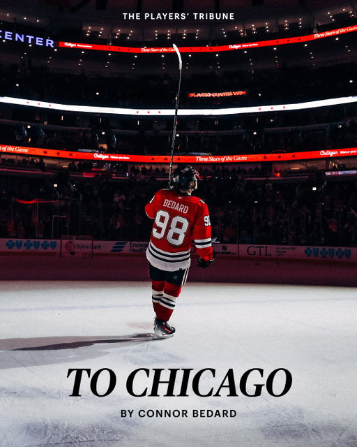 “All I want is to be here and win here.”

New @nhlblackhawks captain @_connorbedard has a message for Chicago. (Link in bio) • 📸: @chasead, @nhl, @gettyimages