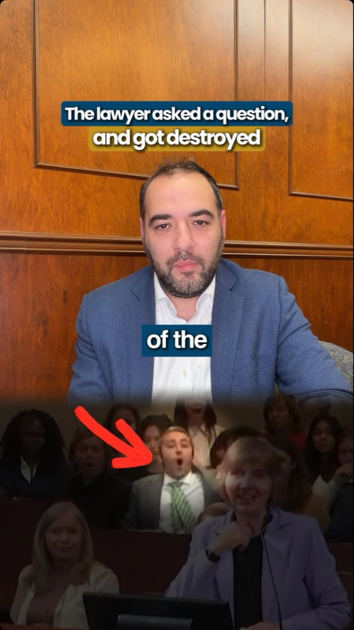 This is the most important lesson in cross-examination, and it happened in real life, not on a movie set.

When a lawyer asks an open-ended question without knowing the answer, they hand the witness the microphone. That is exactly what happened here. The attempt to rattle a witness with an implication of bias backfired the moment he turned the same logic directly back at counsel.

In 30 years of litigation, rule one of cross-examination has never changed: never ask a question you do not already know the answer to. This clip is why.

We handle car accidents, slip-and-falls, workplace injuries, premises liability, and personal injury cases across all 5 boroughs of New York City.

Comment CASE below for a free consultation.