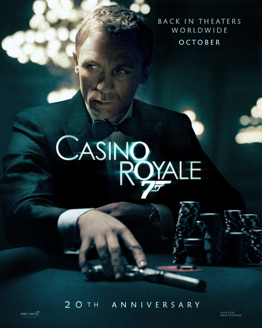 To celebrate its 20th anniversary, CASINO ROYALE returns to the big screen worldwide.
