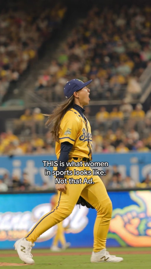 That ad 👎👎

As a female athlete in sports who has constantly been made to question her body to the “right type” in order to fit in, it’s time for this perspective to change. Women deserve to be seen for their unique qualities through talent, hard work, dedication, athleticism, and the person they are both on and off the field.

#BeYou. #womeninsports #femaleathlete #baseball