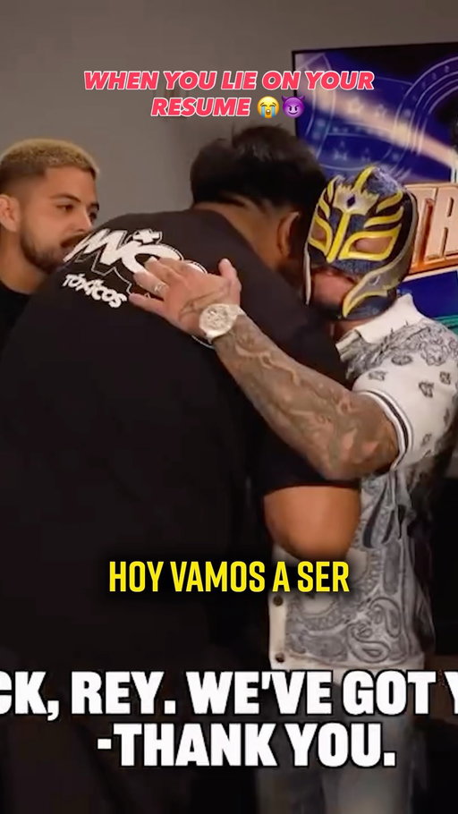 I THINK WE GETTING FIRED 😭 #wwe #mexicanmemes #mexicanproblems #reymysterio #gympartner