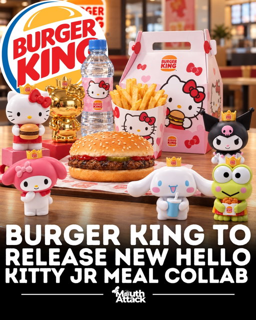 BURGER KING x HELLO KITTY & FRIENDS IS REPORTEDLY COMING!

Burger King is reportedly preparing a new Hello Kitty & Friends King Jr. Meal collaboration, featuring collectibles inspired by Hello Kitty, My Melody, Kuromi, Cinnamoroll and Keroppi. 👑

A rare gold Hello Kitty is also rumored to be part of the collection. ✨

The promotion is reportedly expected later this fall, though Burger King has not yet officially confirmed the full U.S. release details.

Which one are you trying to collect? 👀🎀