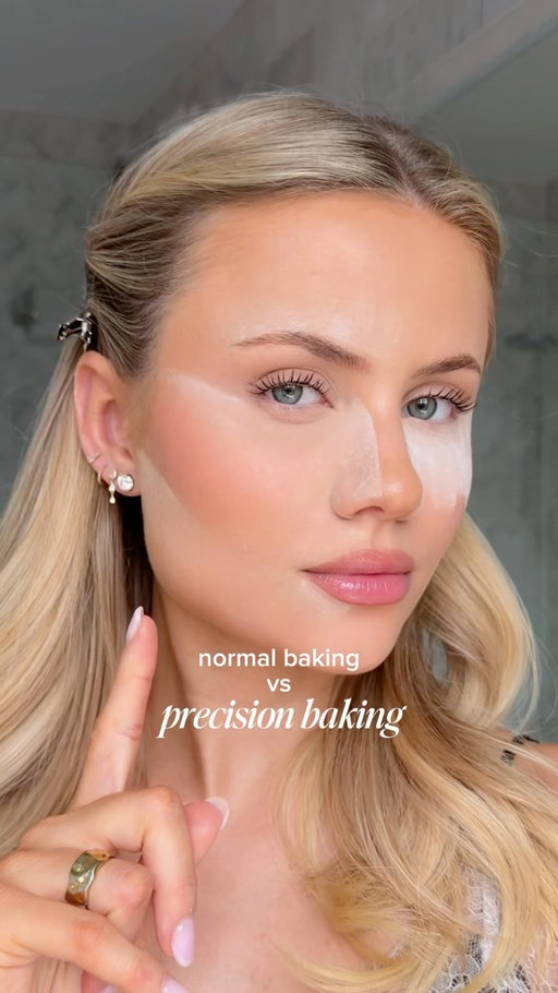 precision baking 🤝🏼 ib: @misskda 
#makeuphack #baking #makeup