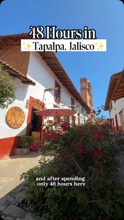 Tapalpa was such a gem! If you’re looking for slow mornings, beautiful scenery, and a small, quaint, and welcoming mountain town in Mexico, this is the place.

It’s only 2 hours from Guadalajara, so I recommend renting a car or hiring a driver, and you can do everything on this list I’m just 48hrs!

📍Stay @la_toscania 
This is such a cute family owned hotel with less than 10 rooms, so you get a really cozy intimate vibe here. You can also arrange several experienced like, morning Yoga with @akordeonka and a massage.

📍 Visit Valle de Los Enigmas:
One of the most popular spots in Tapalpa, where you’ll find massive rock formations. This is a really cool site to see in person. I highly recommend checking out this site on a horse ride.

📍Lunch @lacavatapalpa This is definitely a must when you’re in Tapalpa and was easily one of my favorite meals of the trip!

📍Explore Centro

-Enjoy a traditional drink @larealtapalpa 

-End the night with a cafe and beautiful views of the plaza @7aromas_tapalpa

If you have any questions about my visit, feel free to ask them below! And don’t forget to save & share this with someone who’s in need of a getaway!

|AD| @jaliscointerior @visitjaliscomexico 

#visitjaliscomexico #VisitInteriorMunicipalities #Tapalpa #Jalisco