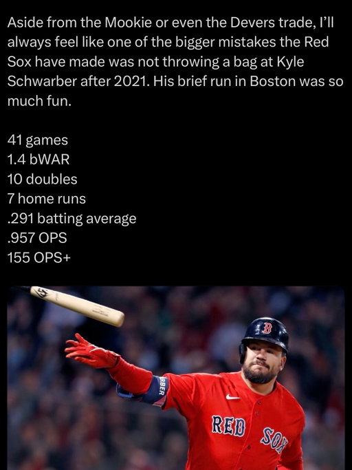 The Red Sox should’ve given Kyle Schwarber whatever he wanted
