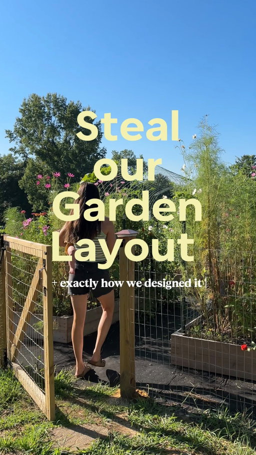 Save this for when you’re getting ready to design your dream garden space! 🫶🌸🍅🥬🌻

#garden #gardening #raisedbeds #gardendesign #gardenlife 

raised bed garden layout, raised bed gardening, affordable gardening, garden design, garden with me, zone 7a gardening, garden girl, garden hack, garden plans, arch trellis, tomato trellis, DIY garden design, garden tutorial