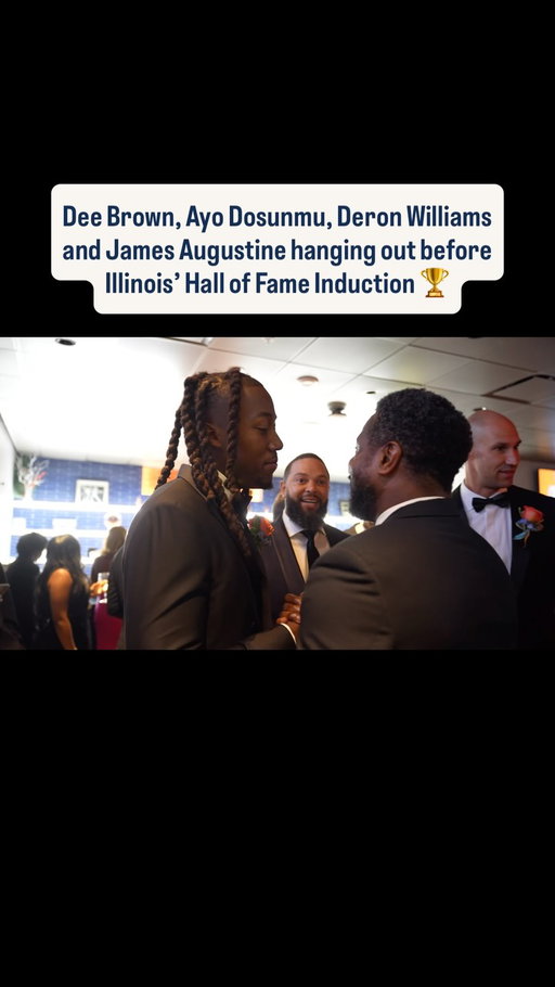 #Illini legends hanging out before the Hall of Fame induction 🫡 🏀 

Go checkout the full vlog on Ayo Dosunmu’s YouTube channel 🎥