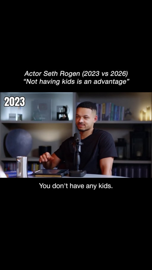 Actor Seth Rogen suggests that having kids would mean he wouldn’t be able to have as much fun in Los Angeles.

The comment came as Rogen and his wife discussed their new movie about the dilemma of having kids or not.

Back in 2023, on ‘Diary of a CEO,’ Rogen boasted that he would not be nearly as successful if he decided to have kids.

What a great reminder that the most important thing you can do in life is to live it according to you own preference.

[credit: Collin Rugg on X]