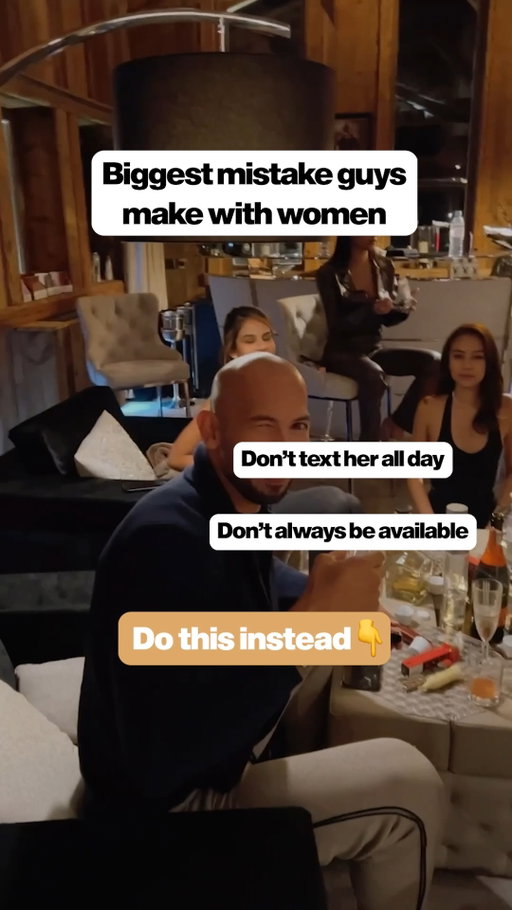 The biggest mistake guys make with women

The moment you over-communicate interest, you're done.

I see guys do this shit all the time. They meet a girl they like, and suddenly they're texting her 24/7, always available, bending over backwards.

Here's what actually happens:

When you over-communicate interest, you put her in a buyer position.

She knows she can have you. So now she's deciding if she WANTS you. And when someone's deciding if they want something, what do they do? They look for flaws.

Instead:

1. Match her energy at MOST. If she texts you once a day, you text once a day.

2. When you're busy, actually be busy. Don't drop everything for her.

3. Make her wonder if YOU'RE into HER.

The girls I had the most success with were the ones where I didn't give a fuck. Not because I was playing games - I literally had other options so I wasn't pressed.

That's the energy you need.

Comment 'BLUEPRINT' and I'll break down the 12 attraction triggers that make women chase you.