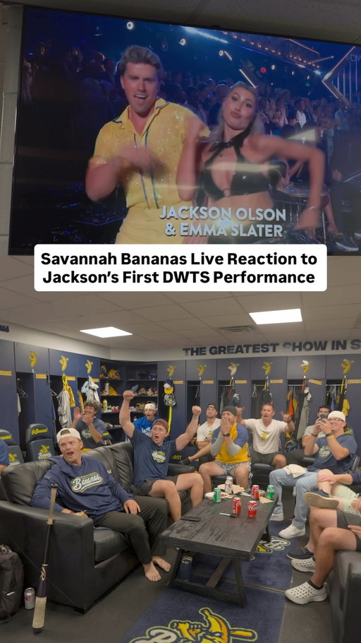 So proud of @jacksonolson_! 💛 

#savannahbananas #dancingwiththestars #abc