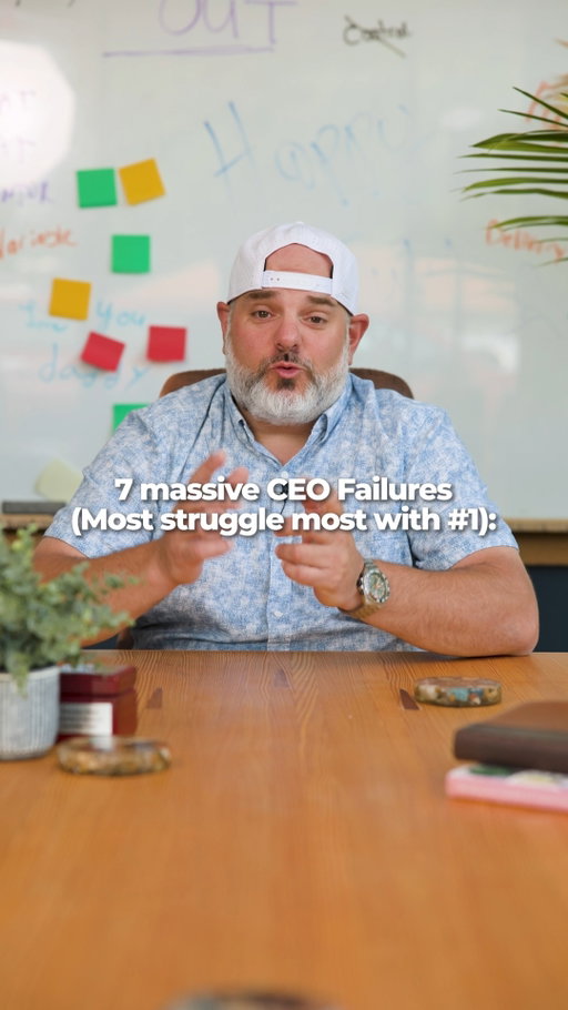 7 founder habits that will WRECK you as CEO (most struggle with #1) 🤯

What makes you successful at $1M can become a problem at $10M.
As the business changes, the way you lead has to change with it.
You can’t keep chasing every opportunity, controlling every decision, and solving every problem yourself.