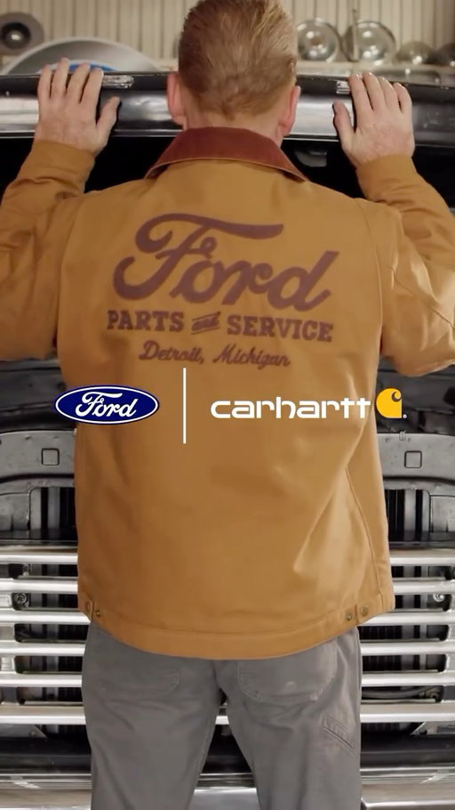 Carhartt x @Ford: limited-edition gear built for people who build.​

Inspired by the grit of every auto garage, this collection brings together two Detroit brands with a shared commitment to durability, innovation, and workwear that’s built to keep up.​