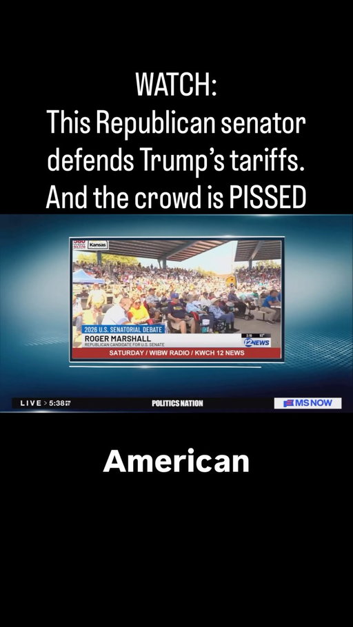 Roger Marshall tried to defend Trump’s tariffs and got booed by his own constituents.

THAT’s how out of touch he is with Kansas voters.

Kansas deserves a Senator who listens. Let’s help @hamilton4kansas take this guy’s job.