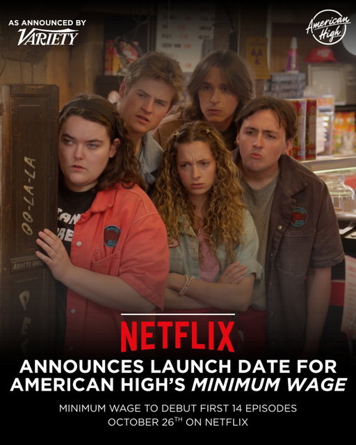 Minimum Wage is officially yours October 26th on Netflix! 🍕📺

#MinimumWage #AmericanHigh #NetflixComedy #NewSeries #comedy