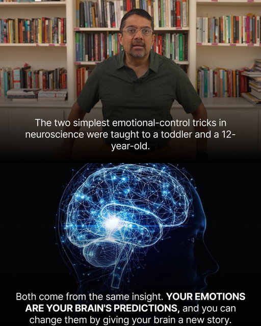 A neuroscientist calmed her toddler's tantrums with a fairy and helped her daughter win karate matches with a butterfly metaphor, and both tricks work for the exact same reason. I break down how your emotions are just predictions your brain makes, and how changing the story changes the feeling.