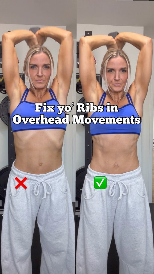 Comment WEEK for a free week in my programs where I teach and cue the core in every movement to actually make your workouts effective! Plus a full core education video section to explain this in detail to you master it! 

But for real, stop doing strength training movements without your core involved! An overhead movement is one of the biggest culprits. 

Breathing and alignment are the two major keys to engaging your deep core, improving the way your core looks, functions, and feels, AND makes you stronger in your lifts.

The ribs should be stacked over the pelvis. The ribs don’t tip up, the pelvis doesn’t tip down. STACKED!

In the first video, my ribs are tipped up & my pelvis is slightly tipped down. This is common with rib flare and when you have a weak core from diastasis recti. When this happens your core isn’t doing the work, so your back tries to overcompensate. You feel unsteady and the movement feels crappy. So stay stacked! 

You should also be able to breathe under a brace. You aren’t holding your breath and bearing down. Your pelvic floor doesn’t like that 💦. That brace (engagement of the core) is keeping your spine and pelvis stable, which makes you more sturdy and able to lift more. 

More weight = more muscle = stronger metabolism. And it all still stems from your core.

So film yourself. See what your core is doing! Adjust and be amazed.

And again, if you don’t know how, check out my Make Fit Simple app with the education section and all of the cues in every workout. I also have a free core breathing series just drop FREE in the comments for it! 

@dfh.training.pics 

You got this!
-Andrea