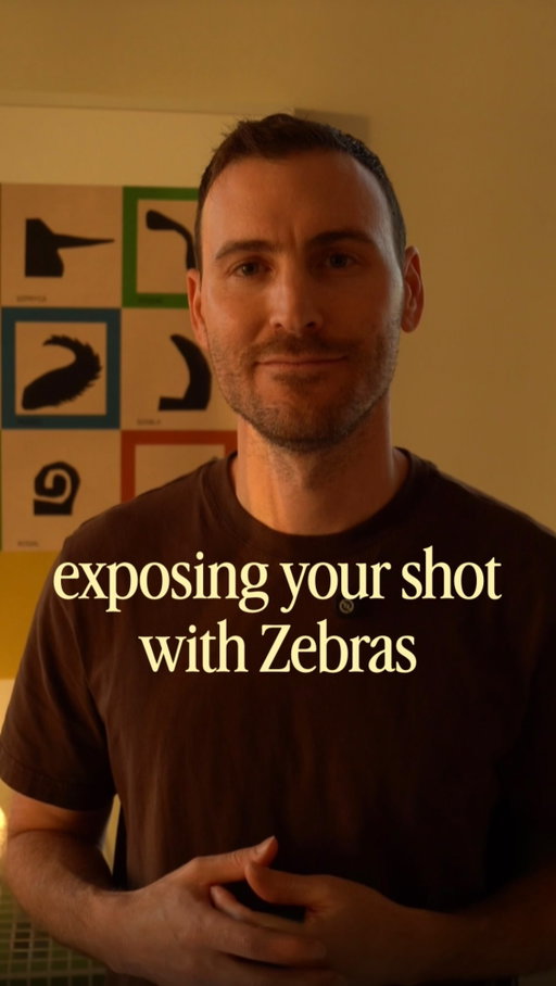 Zebras is a tool that shows you when the brightest parts of your image are getting too bright, so you can protect your highlights before that detail is gone.

I prefer using this over the multi-meter tool because I like capturing the detail of brighter areas (like the sky during sunset.)

The multi meter will tell me the shot is underexposed as a whole, but sometimes the “correct” exposure according to the meter isn’t the exposure I actually want.

A lot of my shots are technically underexposed according to the meter, and that ok.

The goal is to capture the image you actually want.

Note: I use 95 as my Zebra level to give myself a bit of buffer since I shoot with no picture profile (standard rec709 footage). 100 is the maximum brightness where detail is lost there. It may be higher if you’re shooting in Log footage.
