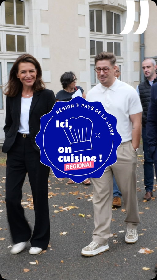 Très heureuse de lancer la 3ème édition « Ici on cuisine » 
avec le chef étoilé @mathieuperou @lemanoirdelaregate 
Merci pour son engagement, ainsi qu’à tous les agents de nos cantines.
Nos lycéens méritent la meilleure qualité dans leurs assiettes:
👉du fait-maison
👉des produits locaux