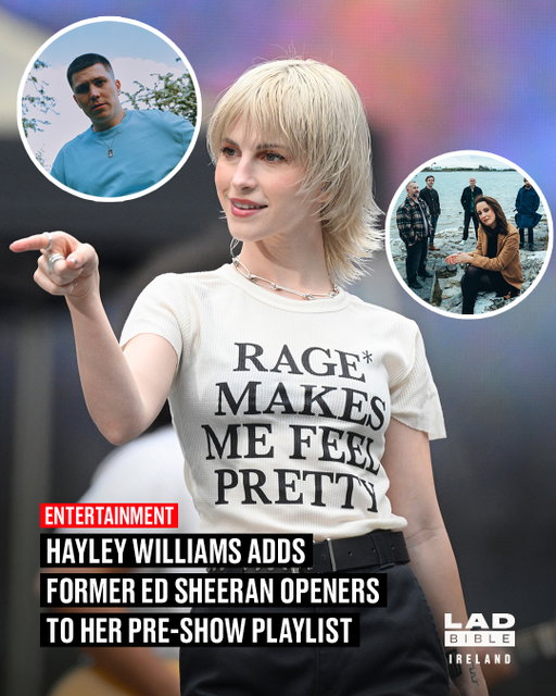 Paramore's Hayley Williams has shown solidarity with Ed Sheeran's former openers and band during her solo tour run.⁠
⁠
The singer added Irish artists Aaron Rowe and Beoga to her pre-show playlist alongside Macklemore, Finneas and Lukas Graham. The songs played in the stadium last night in Forest Hills, New York before Hayley took the stage.⁠
⁠
#ireland #irish #irishnews #viral #hayleywilliams