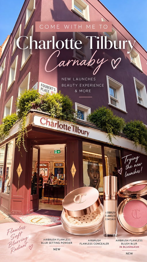 NEW from @charlottetilbury ✨ I had to head to @ctcarnabystreetdarlings to try the Airbrush Flawless Blur Setting Powder for the first time — and I’m obsessed with that soft, flawless finish! 🤍

I also tried the NEW Airbrush Flawless Blush Blur in Blushgasm and this cool-toned pink was perfect for my skin tone. 💕 It’s buildable, gives the prettiest lifted flush and really brought my whole makeup to life.

If you’re a pink blush girlie, you NEED to try this one! 🎀

Would you try the new launches? ✨

#CharlotteTilbury #AirbrushFlawlessBlur #MagicBeautyStars #CharlotteTilbury #makeuplover 

beauty creator London UK Charlotte tilbury.