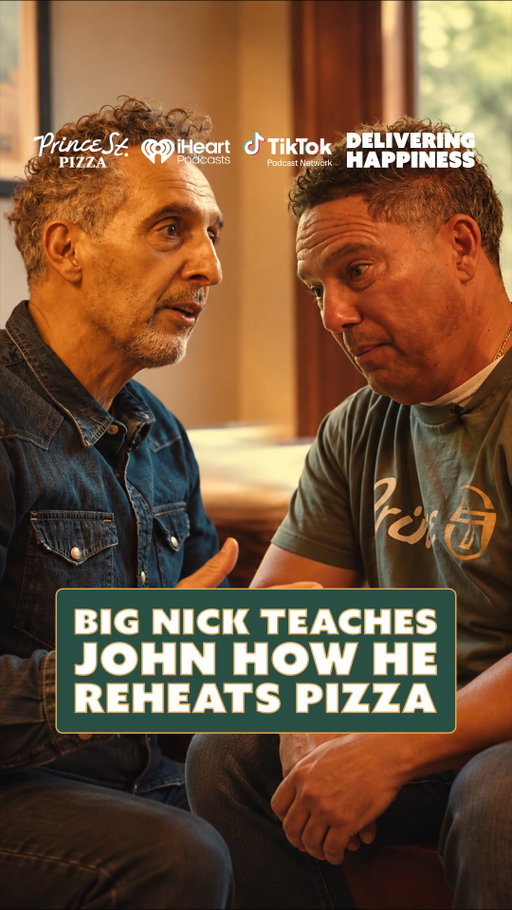 BIG NICK TEACHES JOHN TURTURRO HOW TO REHEAT PIZZA! 🍕 

#deliveringhappiness WITH @therealjohnturturro OUT NOW

FULL EP’S ON YT 📺
LINK IN BIO ☝🏼

HOSTED BY @bignickturturro 

@tiktokpodcastnetwork @iheartpodcast @iheartradio

DIR BY @nicknick
SHOT EDIT BY @kevinogert
PRODUCED BY @bigshot @princestreetpizza