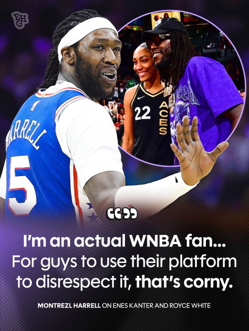 Montrezl Harrell stood up for the WNBA against those who have been disrespectful 👏 (h/t @scoopb)

#wnba #nba #basketball