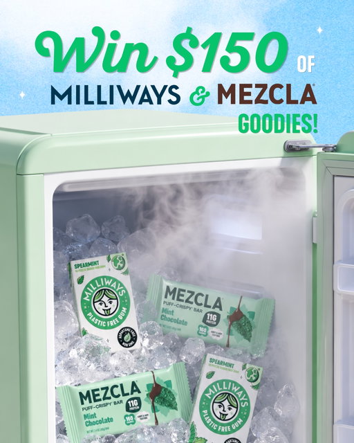 WIN MILLIWAYS & MEZCLA GOODIES WORTH OVER $150!! 💚
 
Back-to-school season is in full swing, so we’ve joined forces to give ONE LUCKY WINNER an ultimate back-to-school starter kit to keep you fresh!
 
PRIZE INCLUDES:
@milliways Plastic-Free Gum Spearmint bundle 🍃
@eatmezcla Mint Chocolate Crispy Protein Treat bundle🍫 
 
TO ENTER:
✅ Like this post! 
✅ Tag a bestie in the comments! (we may gift them too)
✅ Follow @milliways & @eatmezcla 
✅ Post to your story for an extra entry
 
Good Luck ✨
 
T&Cs: The last day to enter is 09/24/26 and closes at 11:59pm ET.
The giveaway winner will be selected at random on 09/25/26 and contacted via Instagram DM from this account only. 

Open to continental US residents only. Cannot be exchanged for cash. Open to 18+ only. This promotion is in no way sponsored, endorsed, administered by, or associated with Meta or Instagram. No purchase necessary.