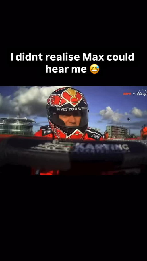 Just making Max Verstappen giggle what am I like