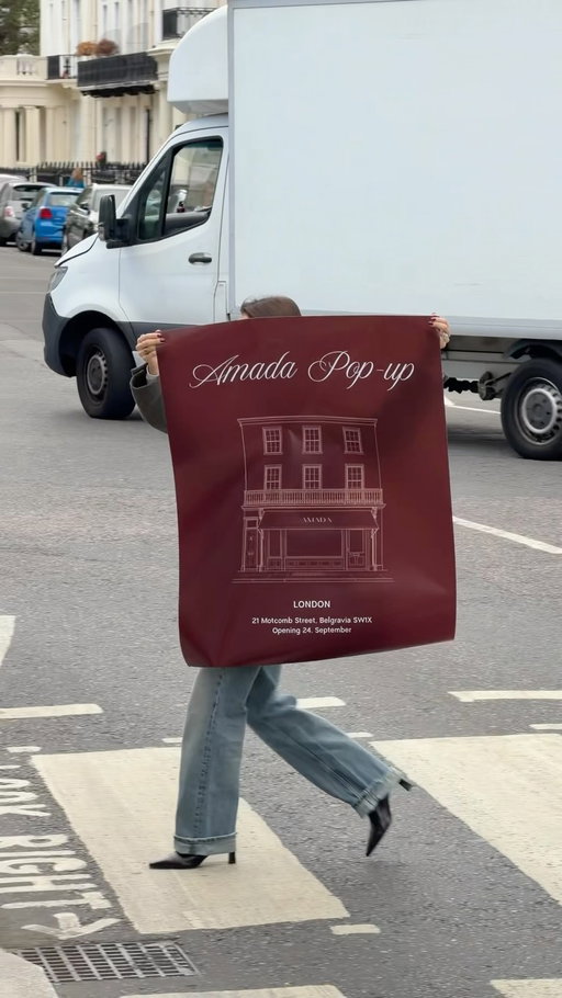On our way to Motcomb Street. 🇬🇧

Our first London Pop Up opens 24 September.

See you in Belgravia.

#amadawear #londonpopup
