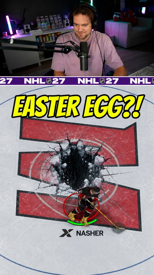 Can you dig a giant hole onto the ice in NHL 27?🤔

#gaming #nhl27 #hockey