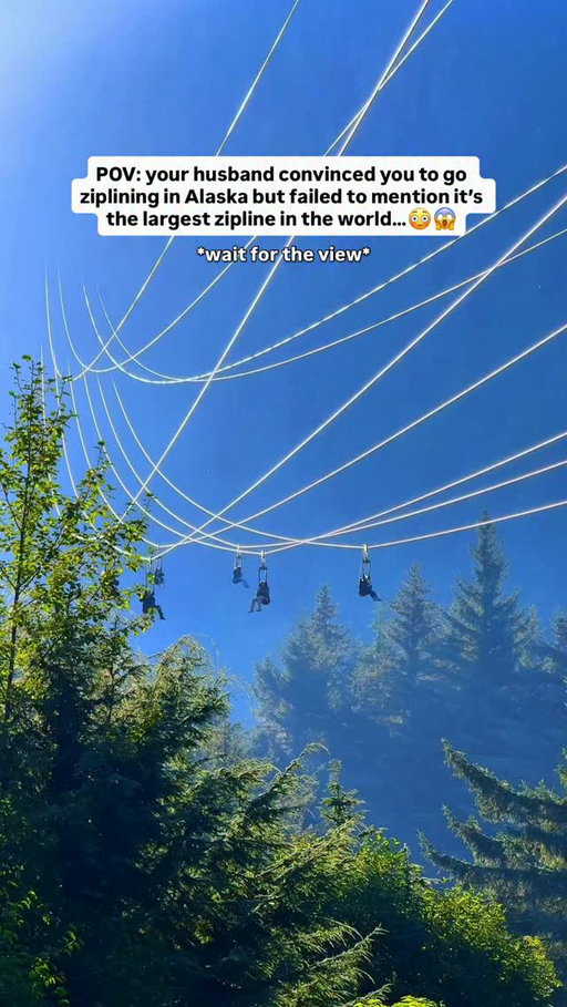 follow @georgeandcris for travel inspo 😍

Who would you bring ziplining with you?! 😍

📍LOCATION DETAILS BELOW 👇

Send this to someone you’d ride the world’s largest Zipline with in Alaska 🏔️

📍@icystraitpoint is home to the world’s largest ZipRider and it’s an absolute bucket list experience. Located in Hoonah, this epic adventure launches you high above the forest with unreal views of the Inside Passage.

🪽 ZipRider at Icy Strait Point
Soar over 1,300 vertical feet down the mountain, racing along a 5,495-foot zipline at speeds reaching up to 60 mph. Take in panoramic views of Port Frederick, lush Tongass National Forest, and maybe even spot whales in the distance as you descend toward the beach below.

#alaska #zipline #bucketlisttravel