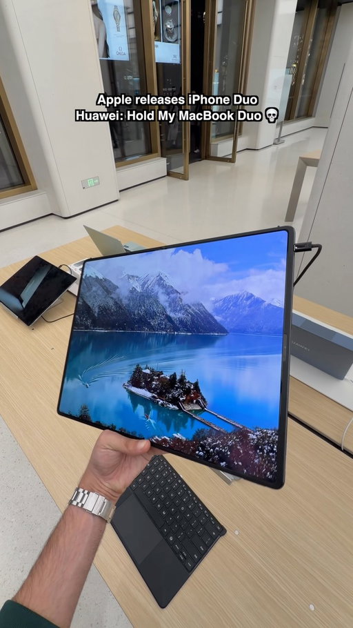 Huawei’s Answer to iPhone Duo: A MacBook Duo 💀