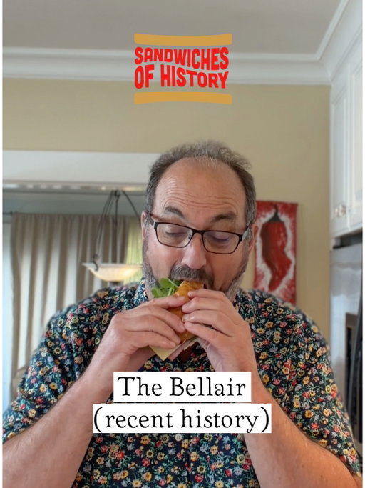 The rumors are true, today is my birthday. And as I’ve done for the past 4 years, today I am making a sandwich from Turkey and The Wolf” Flavor Trippin’ in New Orleans cookbook. This time, The Bellair. The book says it’s the reason they make sandwiches and you know I have to give that a go, right?
---------------------------------------------------------------
🧢 Snag some Sandwiches of History hoodies, t-shirts, beanies, and more! 
https://www.sandwichesofhistory.com/merch
---------------------------------------------------------------
📕 Buy your copy of Sandwiches of History: The Cookbook!
https://geni.us/SandwichesofHistory
---------------------------------------------------------------
📰 Sign up for my weekly recap email!
https://sandwiches-of-history.ghost.io/
--------------------------------------------------------------- 

⁣

#TheBellair #TurkeyandTheWolf #sandwichesofourhistory #sandwiches #sandwichesofhistory #sandwichgram #oddsandwiches #historicsandwiches  #oldsandwiches #oldrecipes #sandwichesofinstagram #sandwichesofourhistory